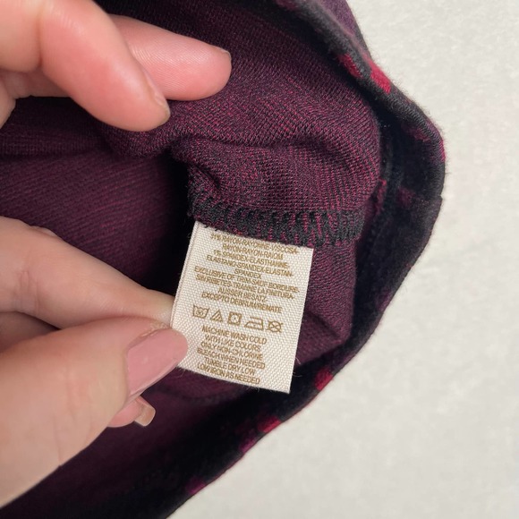 Free People Stretch Skirt‎ Black Purple Pink Comb Pattern, Size Small - Picture 4 of 10